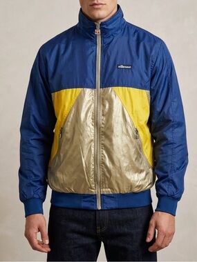 ELLESSE Blokecore Warm Up Track Jacket Vintage 90’s Zip Up Colorblock Medium